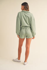 JESSICA MOCK HALF ZIP SET