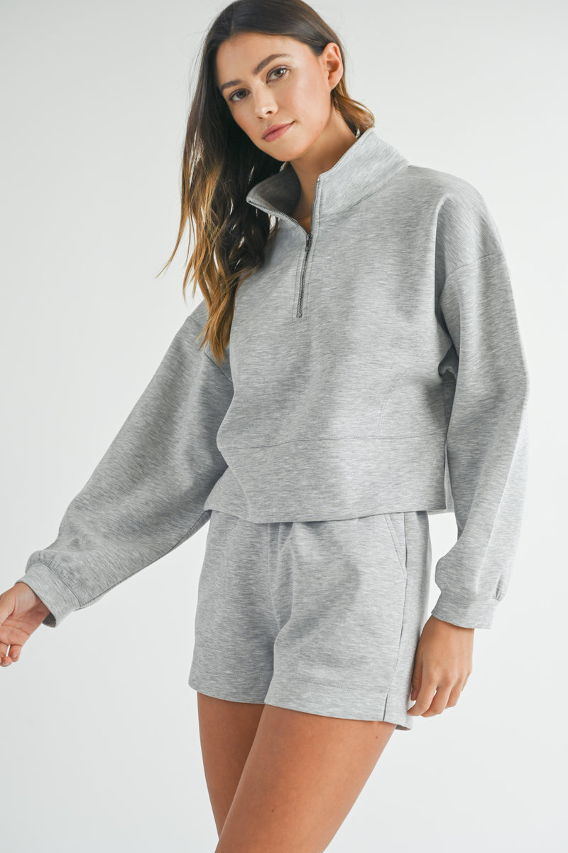 JESSICA MOCK HALF ZIP SET