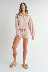 JESSICA MOCK HALF ZIP SET