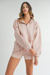 JESSICA MOCK HALF ZIP SET