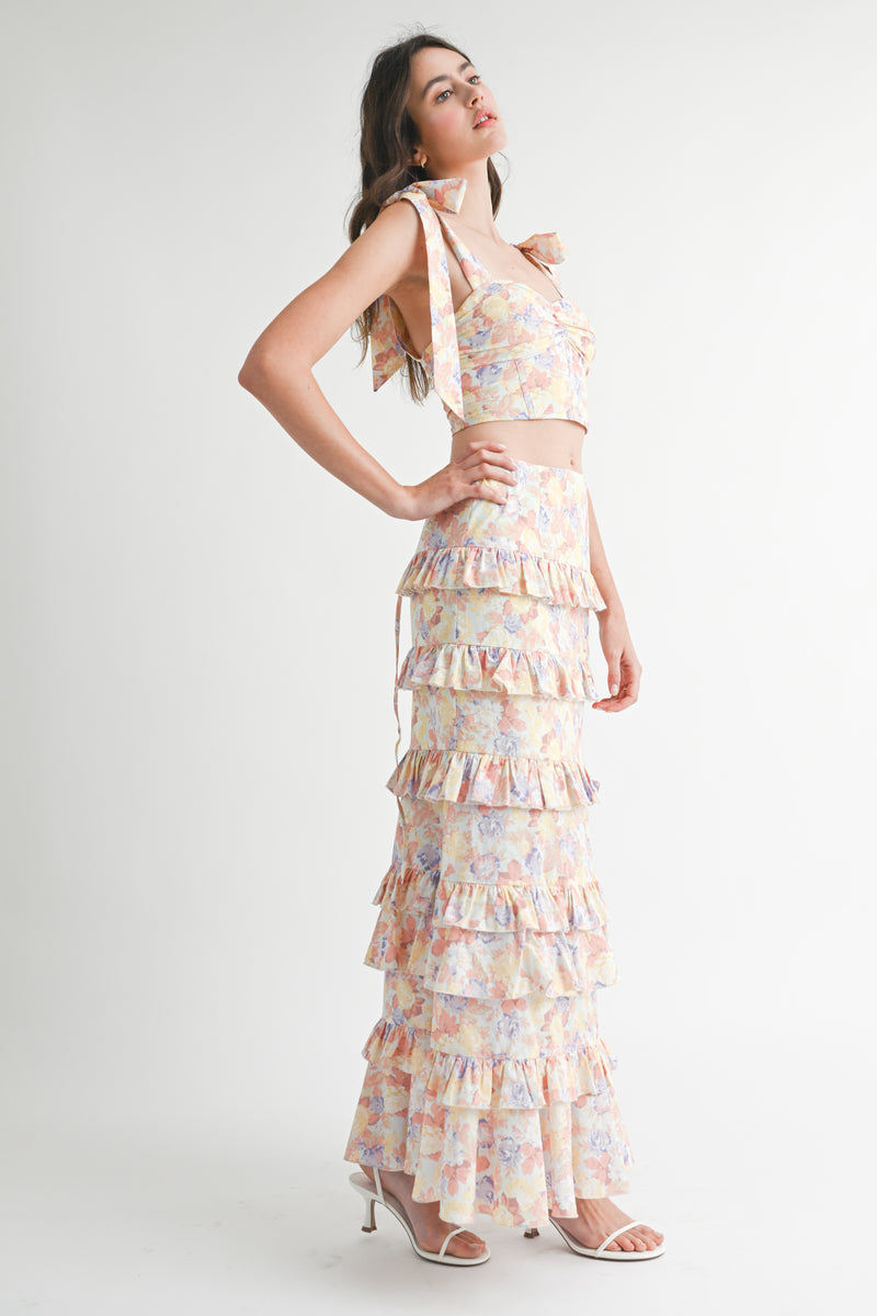 REBEKAHTUBE TOP MAXI SKIRT SET
