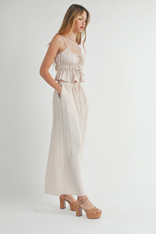 RYLAN CAMI TOP AND WIDE LEG PANTS SET