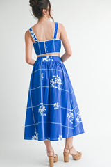KINZLEE TUBE TOP AND MIDI SKIRT SET