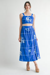 KINZLEE TUBE TOP AND MIDI SKIRT SET