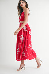 KINZLEE TUBE TOP AND MIDI SKIRT SET