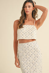 AMELIE CROP TOP AND MIDI SKIRT SET