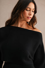 GIANA CROP KNIT TOP AND MIDI SKIRT SET