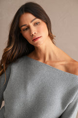 GIANA CROP KNIT TOP AND MIDI SKIRT SET