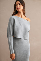 GIANA CROP KNIT TOP AND MIDI SKIRT SET