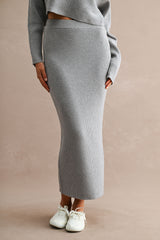 GIANA CROP KNIT TOP AND MIDI SKIRT SET