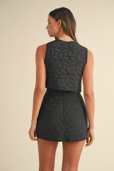 MAREN QUILTED PATCH EMBROIDERY JACKET