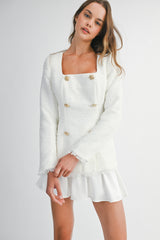 CANDACE SQUARE TOP MINI SKIRT SET