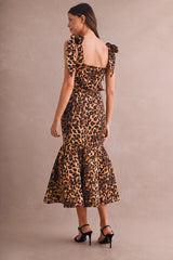 LANA LEOPARD TOP AND SKIRT SET