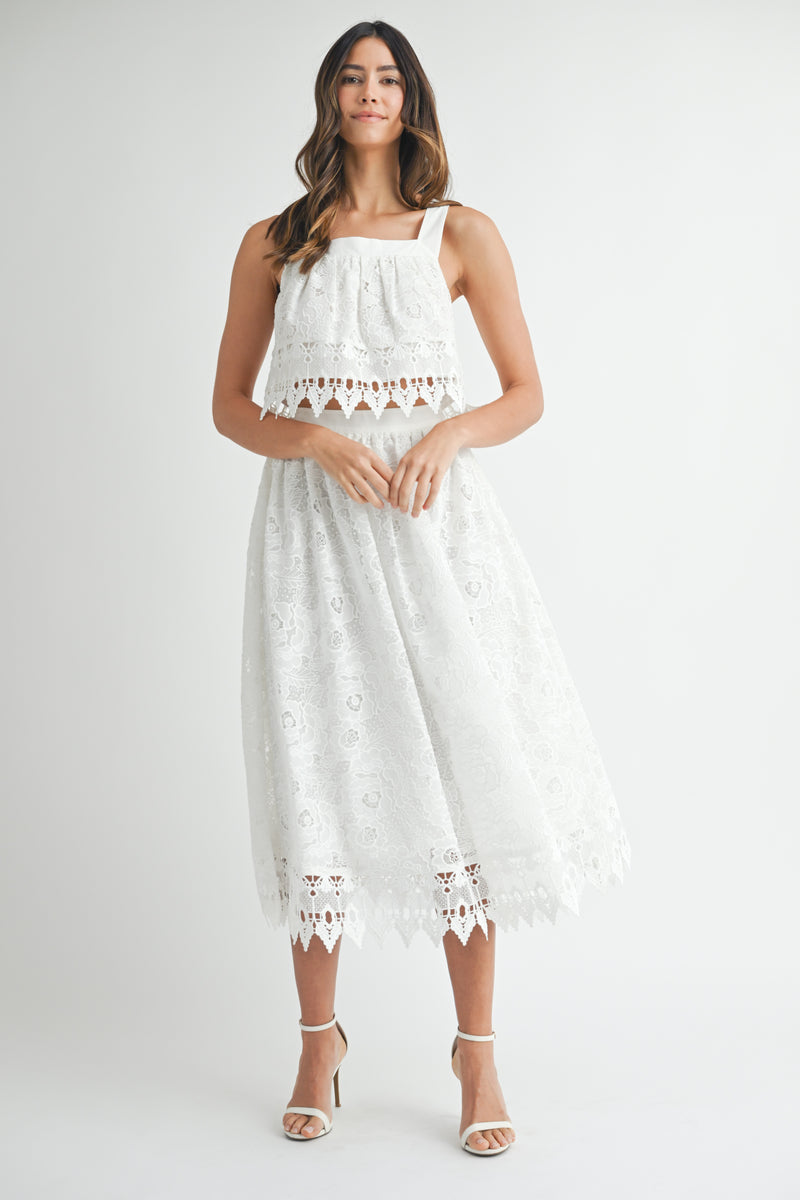 DULCY TOP MIDI SKIRT SET