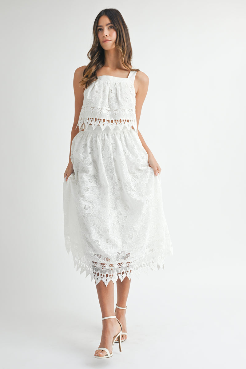 DULCY TOP MIDI SKIRT SET