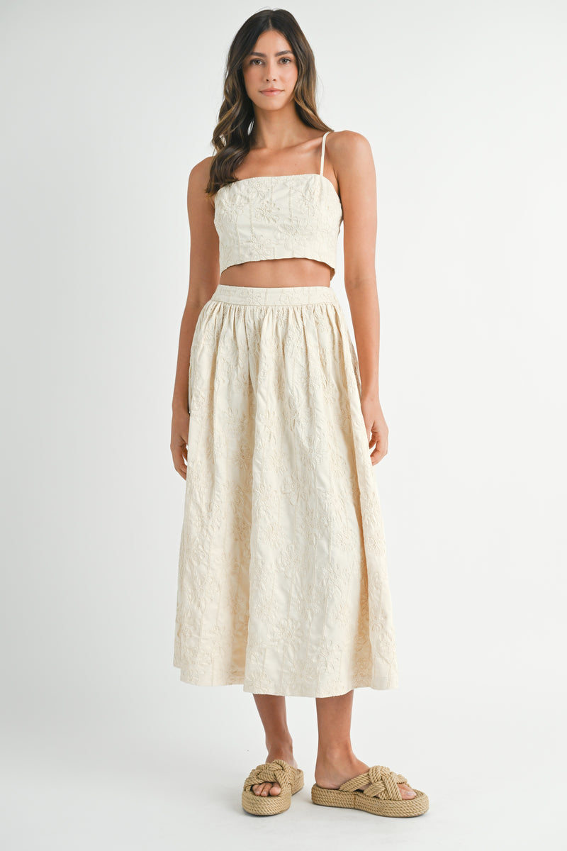 THEODORA TUBE TOP SKIRT SET