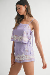 MEIRA CROP TOP AND SHORTS SET