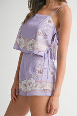 MEIRA CROP TOP AND SHORTS SET