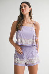 MEIRA CROP TOP AND SHORTS SET