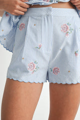 FENRIS EMBROIDERED CAMI TOP AND SHORTS SET