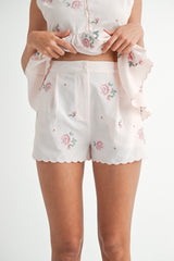 FENRIS EMBROIDERED CAMI TOP AND SHORTS SET