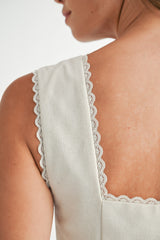 EILENE EMBROIDERED TOP AND MINI SKIRT SET