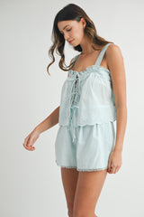 BRIELYN TOP AND SHORTS SET