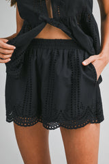 HELEN SLEEVELESS TOP SHORTS SET