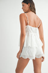 HELEN SLEEVELESS TOP SHORTS SET