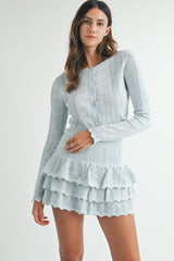 LUCY KNIT CARDIGAN MINI SKIRT SET