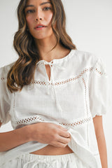 ZORALEE LABBER TOP AND SHORT SET