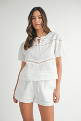ZORALEE LABBER TOP AND SHORT SET