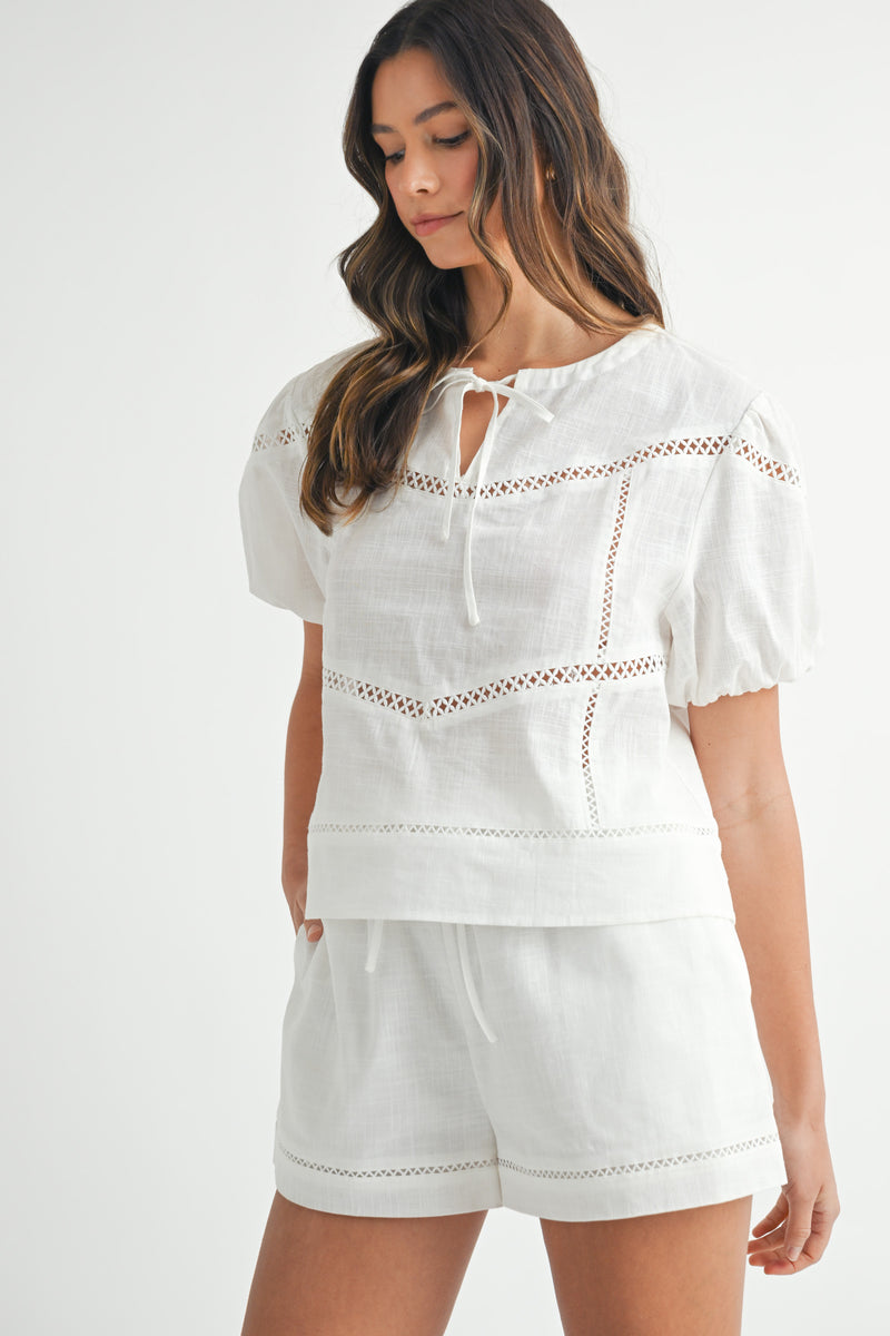 ZORALEE LABBER TOP AND SHORT SET