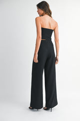 SIKA TUBE BUTTON DOWN TOP AND PANTS SET