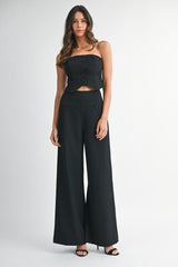 SIKA TUBE BUTTON DOWN TOP AND PANTS SET