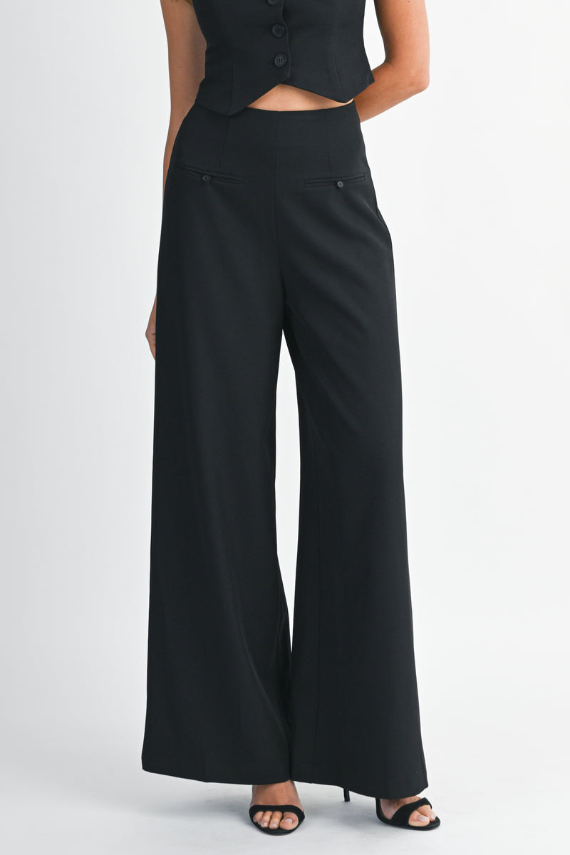 SIKA TUBE BUTTON DOWN TOP AND PANTS SET