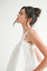 HAILEY SCALLOPED STRAP AND HEM DETAIL SET