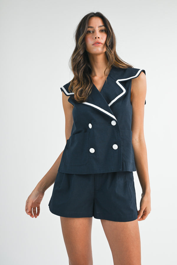 MARINA YEE 【lay4412I】 MY Dress Shirt ウールギャバジンピンストライプカフスリボンノーカラー折り紙シャツ Archive Antwerp 6 AR MARINA YEE(マリナイ―) 24SSOversized ORIGAMI Shirtギンガム