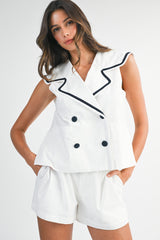 LALEY SAILER VEST SHORTS SET