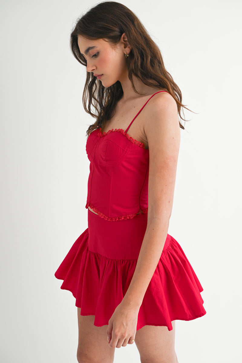 VALERIE TOP MINI SKIRT SET