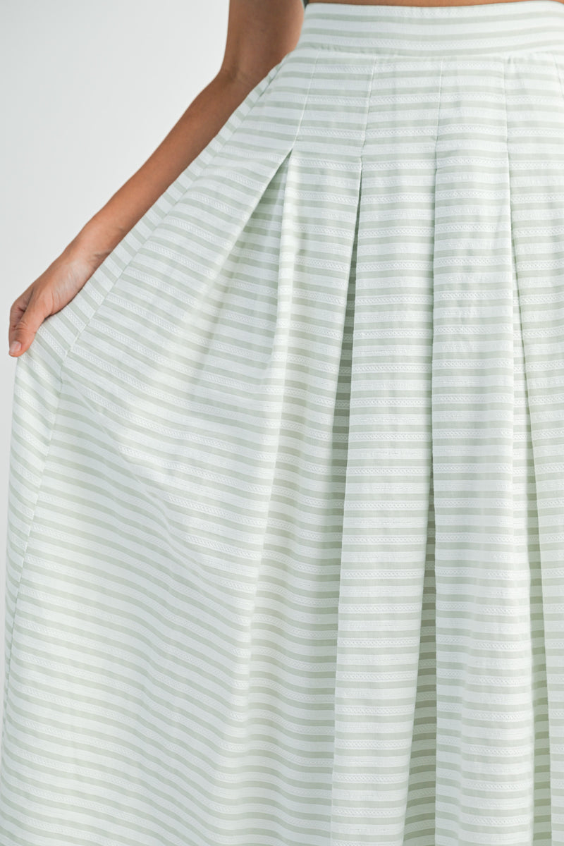 ROBERTA SLEEVELESS TOP AND MIDI SKIRT SET