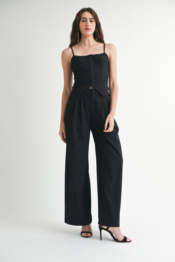 CHEYENNE SQUARE NECK VEST AND PANTS SET