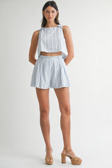 KENDALL CROP TOP AND SHORTS SET