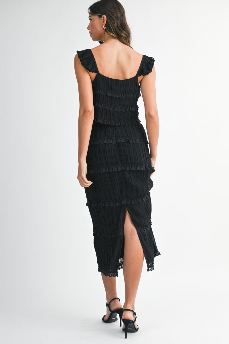 ZIA CHIFFONE TOP AND MIDI SKIRT SET