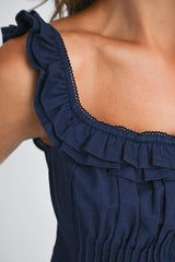 HUNTER FRILLED TOP AND MIDI SKIRT SET