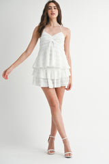 KLARA TOP TIERED MINI SKORT SET