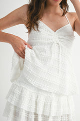 KLARA TOP TIERED MINI SKORT SET