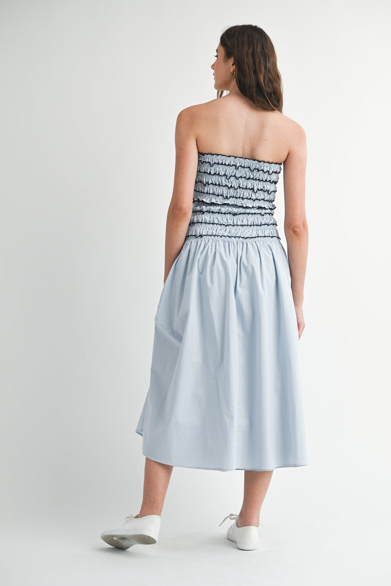 MARYAM TUBE TOP MIDI SKIRT SET