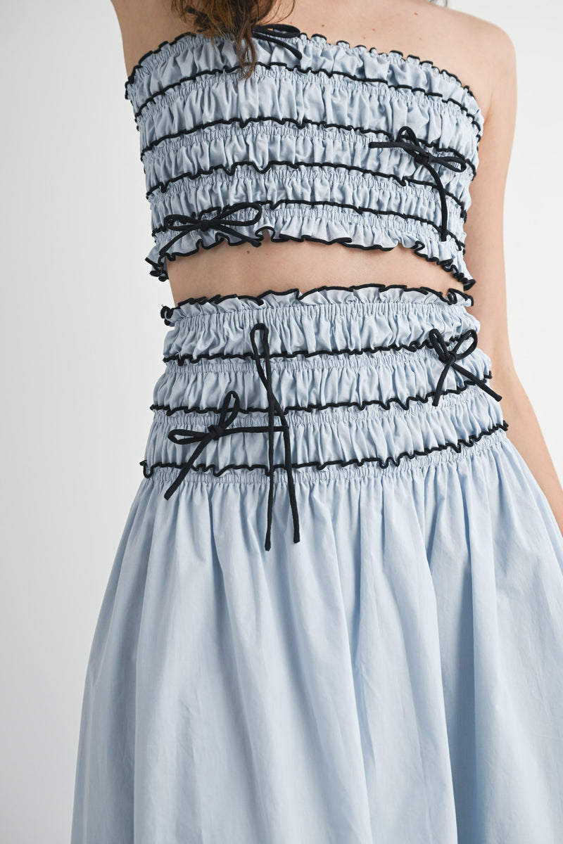 MARYAM TUBE TOP MIDI SKIRT SET