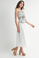 MARYAM TUBE TOP MIDI SKIRT SET